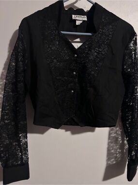 Vintage banjo bolero lace shirt